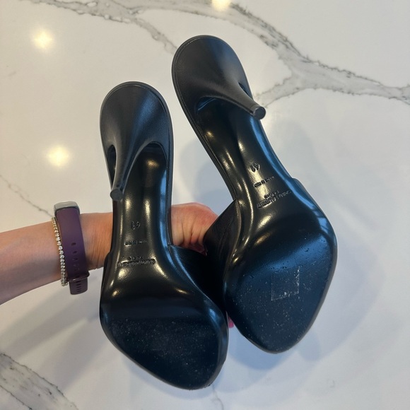 Saint Laurent LA 16 95 Leather Mules size 41 NEW IN BOX - Picture 6 of 12